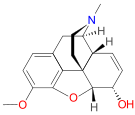 Chemical structure of isocodeine.