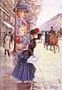 Jean Béraud – "Jeune femme traversant le boulevard"