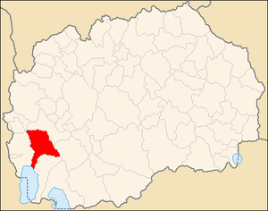 Община Дебарца на карте