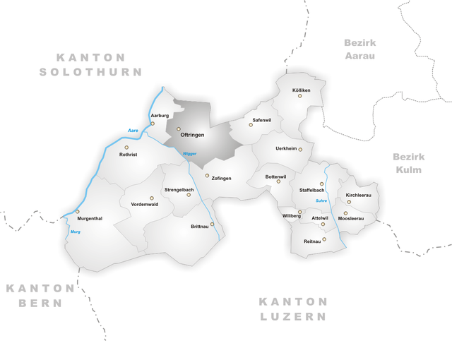Peta lokasi Oftringen