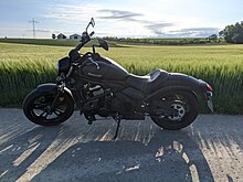 Kawasaki Vulcan S (2020), matt-schwarz ohne Sozius-Sitz.