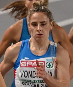 Lada Vondrová na Halovém mistrovství Evropy v atletice 2023
