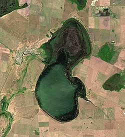 Jezero ze satelitu Sentinel 2 (2021)