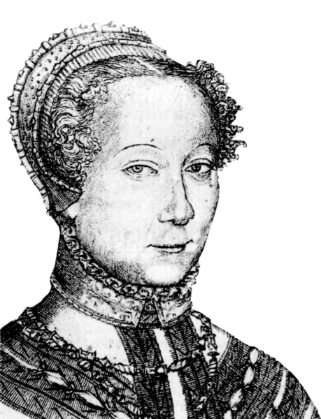 Louise Labé - Gravure de Pierre Woeiriot (1555)