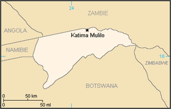 Map of the bantustan