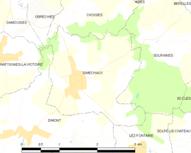 Mapa obce Dimechaux