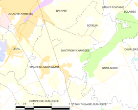 Mapa obce Saint-Remy-Chaussée