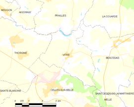 Mapa obce Vitré