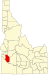 Localização do Condado de Ada
