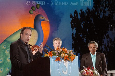 Member of the Jury Robert Sarkies of New Zealand addressing at the closing ceremony of IFFI 2007 on December 03, 2007 at Panaji, Goa.jpg