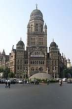 L'edificio della Corporazione municipale della Grande Mumbai (già Corporazione municipale di Bombay)