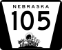 State Highway 105 marker