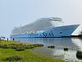 Die Odyssey of the Seas während der Emsüberführung am 27. Februar 2021