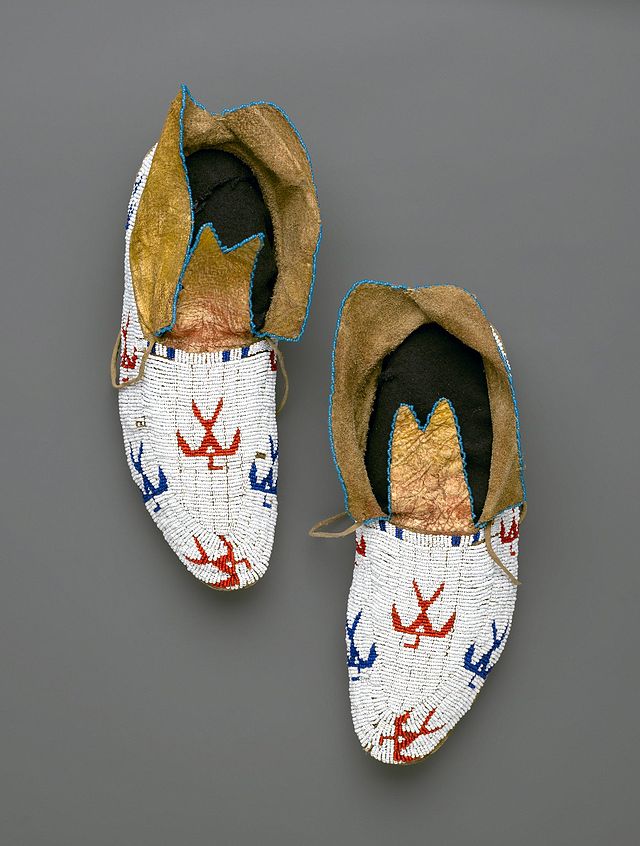 جفت موکاسین، اوسیج (بومیان آمریکا)، اوایل قرن بیستم، موزهٔ بروکلین