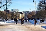 Puerta de Karl Johans en invierno