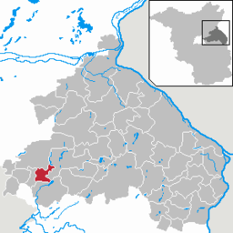 Läget för kommunen Petershagen/Eggersdorf i Landkreis Märkisch-Oderland