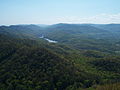 View from Pinnacle Overlook in Cumberland Gap NHP.