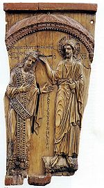 Christ crowning Constantine VII
ivory plaque, ca. 945 Porphyrogenetus.jpg