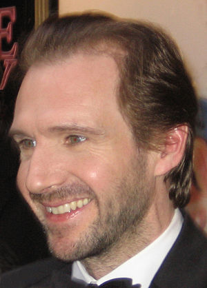 British actor Ralph Fiennes, leaving the Booth...