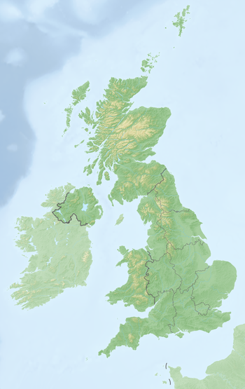 Positionskarte Kernkraftwerke im Vereinigten Königreich (Vereinigtes Königreich)