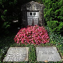 Richard Aman-Veillon (1914–1988) Diplomat. Gabrielle Veillon (geb. 24. Juli 1916; gest. 16. Juni 2022). Grab, Friedhof Enzenbühl, Zürich