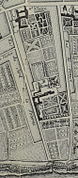 La rue en 1775, plan Moithey.