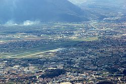 Dobrinja and Sarajevo Airport as seen from Mount Trebević