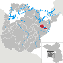 塞迪訥塞在波茲坦-米特爾馬克縣的位置