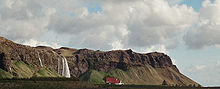 Point de biseau au Seljalandsfoss