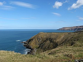 Siccar Point vu depuis l'ouest