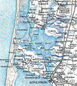 Kort over området fra omkring 1900