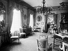 Saloon in Marcus Wallenberg Sr. apartment at Strandvägen in Stockholm.