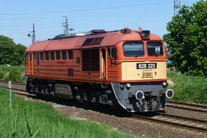 Die bereits mit der neuen Nummer versehene 628 223 im Jahr 2013 bei Szeged