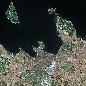 Спутниковый снимок района Таллинского залива 2004 года