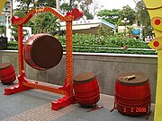 越南胡志明市新春节庆用的大鼓
