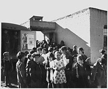 School children in Llano, 1940s