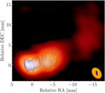 Jet of 3C 345, as seen in radio waves