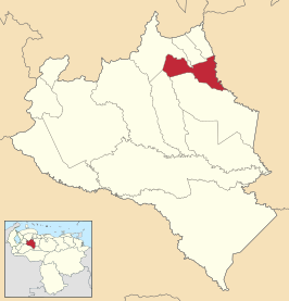 Locatie van de gemeente in Portuguesa