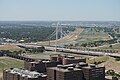Margaret Hunt Hill Bridge as seen from the Reunion Tower (August 2015)