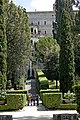 La Villa d'Este vue des jardins situés en contrebas.