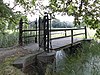 Plantagehuis: brug met toegangshek (sloot zuidzijde Kleizuwe)