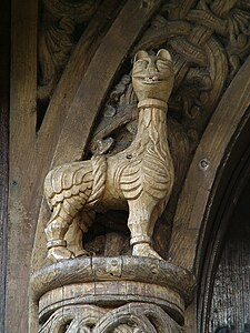 Lion on the church' doors