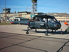 Westland Wasp HAS.1 G-CBUI helikopter a 829 Naval Air Squadron jelöléseivel