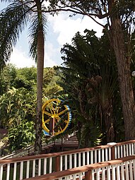 Water wheel at the hacienda