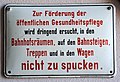 Hinweisschild (DB-Museum Nürnberg)