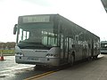 styrt Neoplan N4421 leddbuss på London Stansted lufthavn.