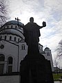 Споменик Светог Саве испред Храма, Светосавски плато, Београд