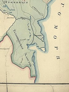 Талышинское ханство - Карта топографических сведений о Закавказских Российских провинциях 1829 года