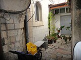 View of alley in the courtyard