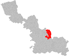 La dix-huitième circonscription en 1958.